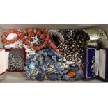 A quantity of assorted costume jewellery etc.