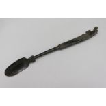 An unusual 19th Century horn spoon or ladle, possibly sailor made
