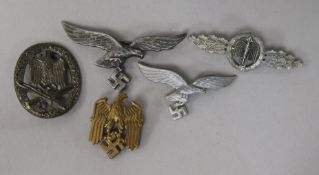 A quantity of German badges