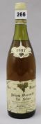 Twelve bottles of Etienne Sauzet-Puligny Montrachet 1987
