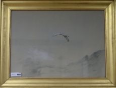 George Edward Lodge (1860-1954), watercolour, Greenland Falcon, Norway, signed, Rembrandt Gallery