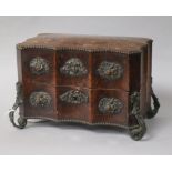 An early walnut jewellery box