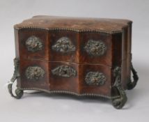 An early walnut jewellery box