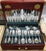 A Harrod's canteen of Butler plated cutlery, setting for twelve