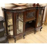 A late Victorian carved sideboard W.157cm