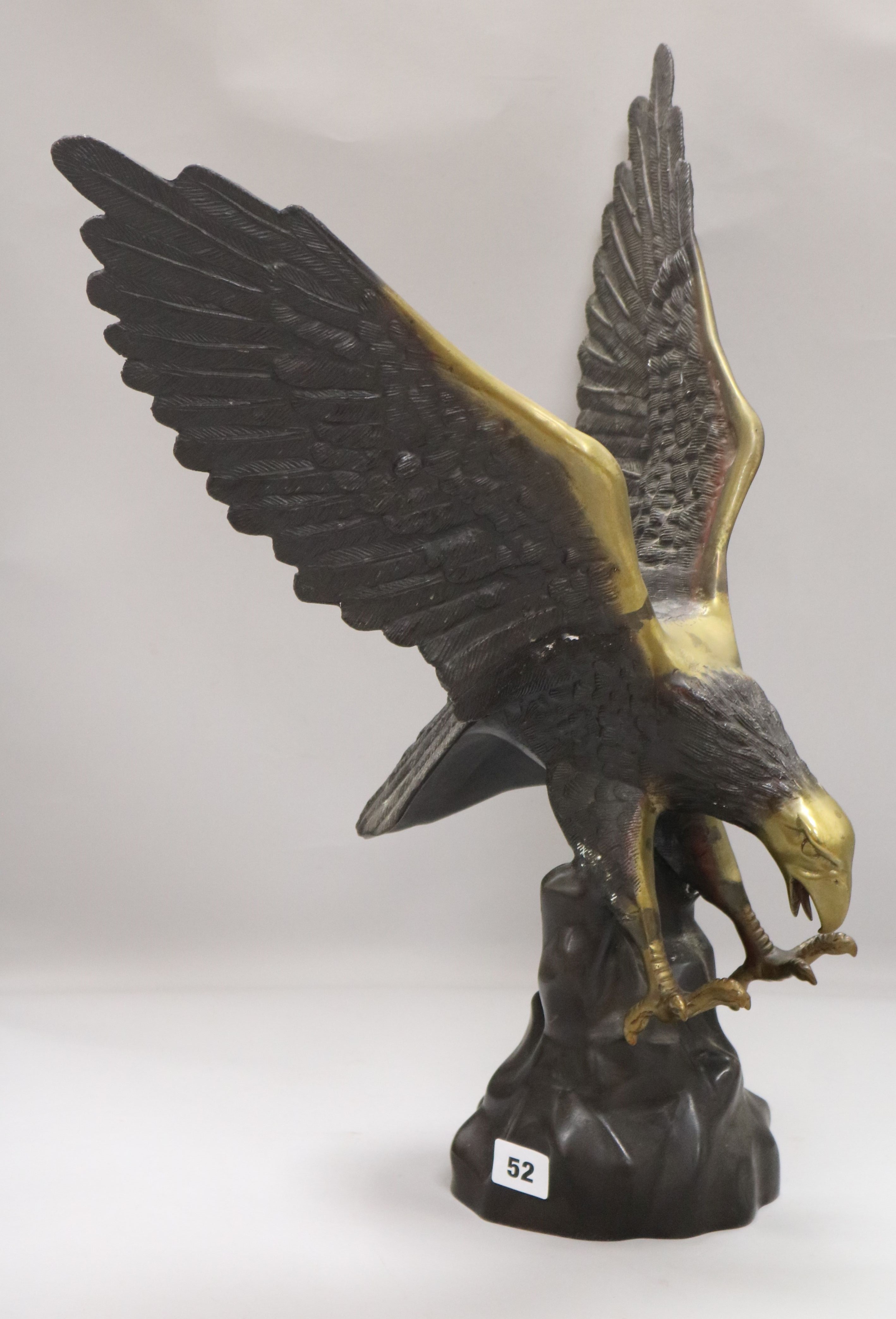 A bronze model eagle height 56cm