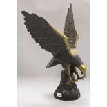 A bronze model eagle height 56cm
