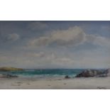 Wycliffe Egginton (1875-1951), watercolour, 'North Sands, Iona', signed l.r., Fine Art Society label