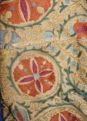 A Suzani bed cover