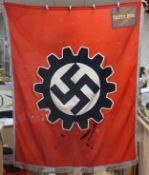 A German WWII flag with town name Spittal-Drav (with moth holes)