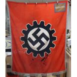 A German WWII flag with town name Spittal-Drav (with moth holes)
