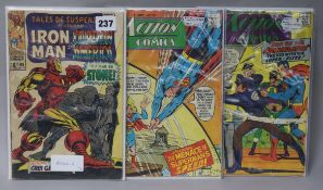 Marvel and DC comics, 1960s-1970s, including Action Comics, Tales of Suspence, Detective Comics etc,