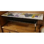 John Piper for Terence Conran. Aa 1960's rectangular coffee table with London panorama to top,