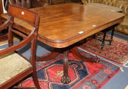 A Regency mahogany breakfast table W.137cm.