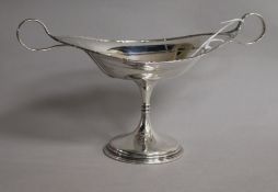 An Edwardian silver two handled pedestal sweetmeat dish, James Dixon & Sons, Sheffield, 1906,