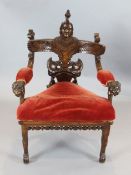An Egyptian revival chair