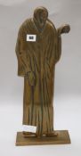 A French religious bronze commemorative figure height 48cm