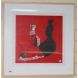 Lee Baker, artists proof print of a geisha, signed, 46 x 47cm