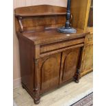 A Victorian mahogany chiffonier W.91cm