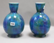 A pair of Sevres vases height 25cm