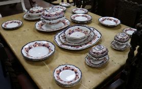 A Booths Imari style dinner service