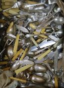 A quantity of plated flatware