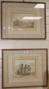19th century English School, a near pair of ink and watercolours, Tartass of Armenia and Camp of