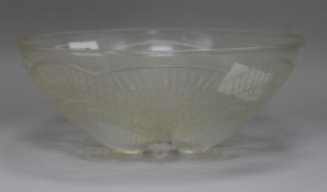 A Lalique 'Coquilles' bowl diameter 24cm
