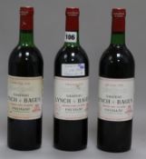 Three Chateau Lynch Boges, 1980