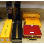 A Moet and Chandon Grand Vintage 2002 in box, two Pol Roger Champagne in boxes, two Veuve Cliquot, 4