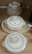 A Clarice Cliff part dinner service