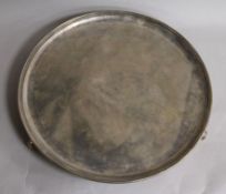 A George V silver salver by Charles Stuart Harris & Sons, London, 1932m 30.5cm, 29.5 oz.