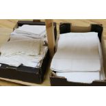 French linen sheets and mixed cloths etc