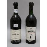 A bottle of Taylor's 1966 Port and a bottle of Sandeman's 1966 Port