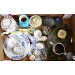 A quantity of mixed Chinese ceramics, cloisonne and enamel wares