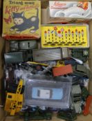 Dinky toys - boxed No.47 road signs, various playworn models, a Schuco Examico 4001 clockwork car, a