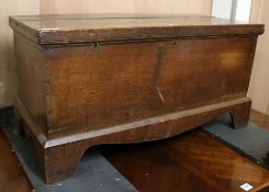 An early 19th century oak trunk W.107cm