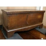 An early 19th century oak trunk W.107cm