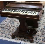 A mid 19th century rosewood melodeon, by G F Green W.82cm