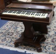 A mid 19th century rosewood melodeon, by G F Green W.82cm