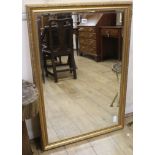 A rectangular gilt framed mirror W.70cm