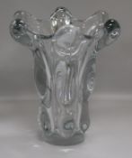 A 1960's Art glass vase height 28cm