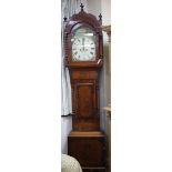 A Welsh Victorian mahogany eight-day longcase clock, John Thomas, Carmarthen W.50cm