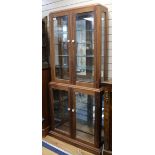 A hand made shop cabinet, W.97cm