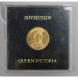 A Victoria gold sovereign, 1892 NEF