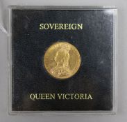A Victoria gold sovereign, 1892 NEF