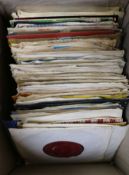 A box of 100+ 45RPM Northern Soul, Reggae & Pop singles