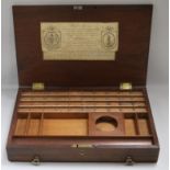 An inlaid artist's box