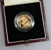 A QEII proof gold sovereign, 1994
