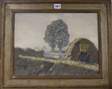 Bramwell Fletcher, oil on canvas, 'Morning Sun', signed and dated 1920, Royal Society of Oil